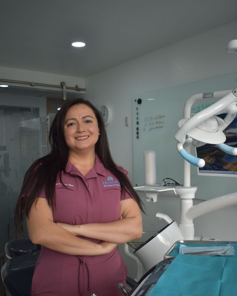 Dentist standing in the clinic