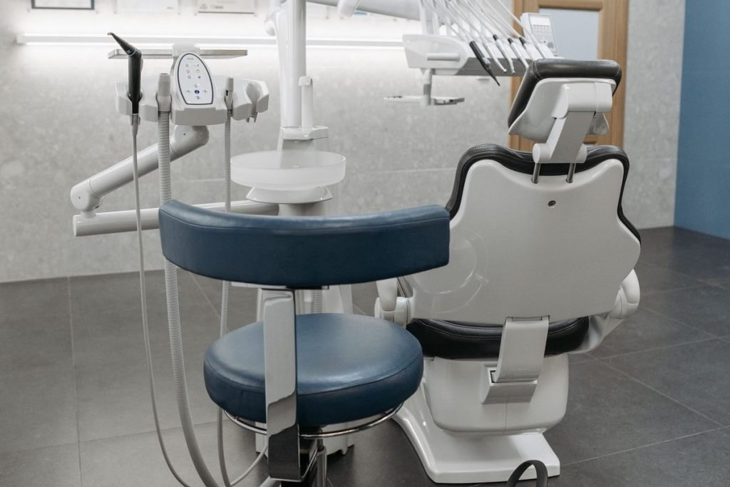 Dental chair in a modern clinic